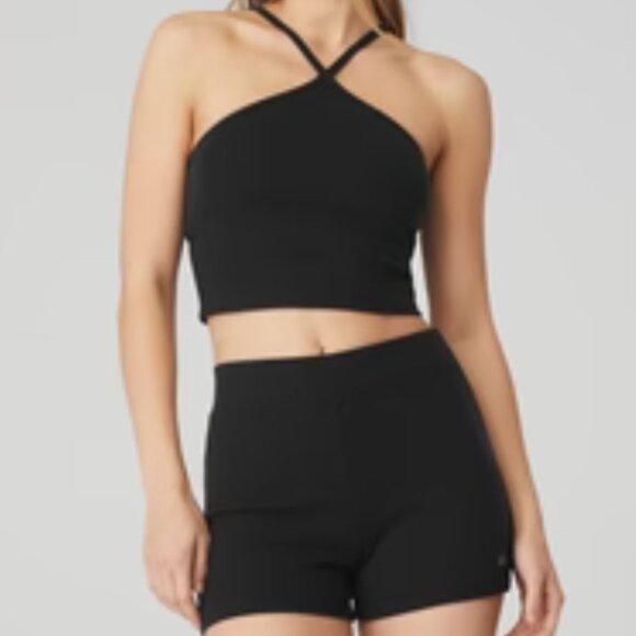 Alo Yoga Goddess ribbed cross crop top XS - Picture 5 of 5